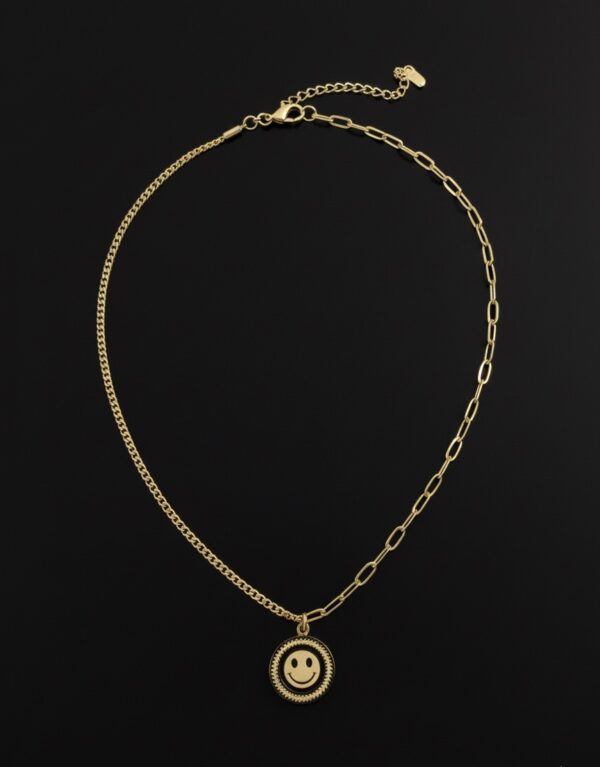 The Good Vibes Split Chain Necklace – Anti-Tarnish Finish
