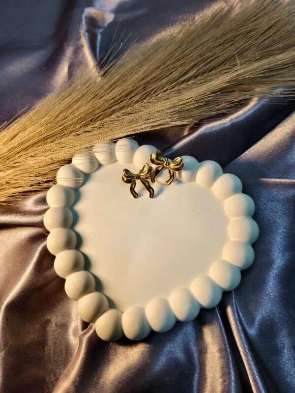 Dainty Tied Bow Stud Earrings – Anti-Tarnish Gold