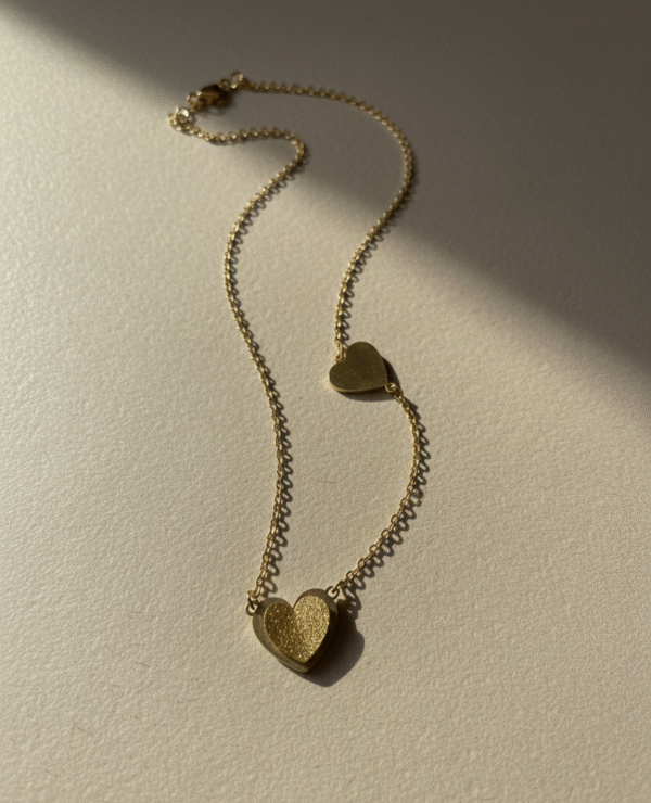 The Intertwined Hearts Necklace – Anti-Tarnish Finish