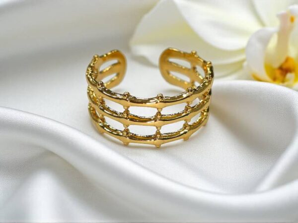 The Studded Cage Ring