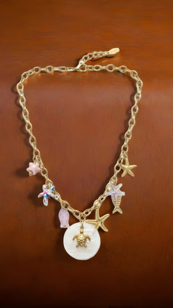 Ocean Charm Collection Anti Tarnish Necklace.