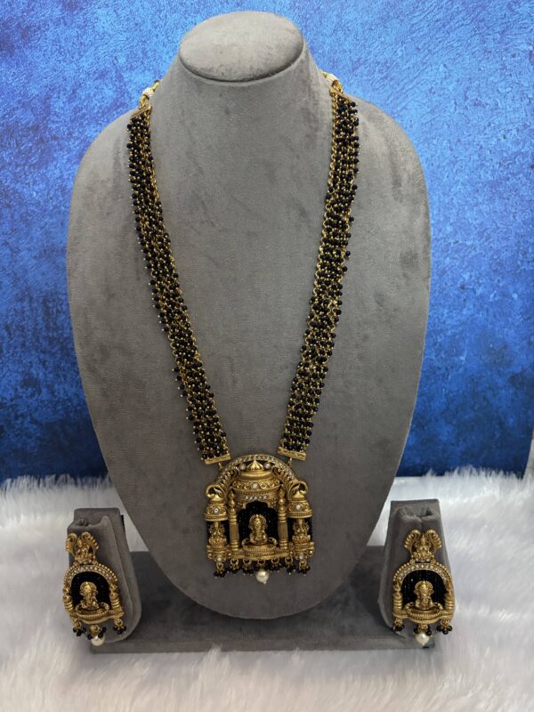 Divine Mandapam Antique Temple Beaded Haram Set