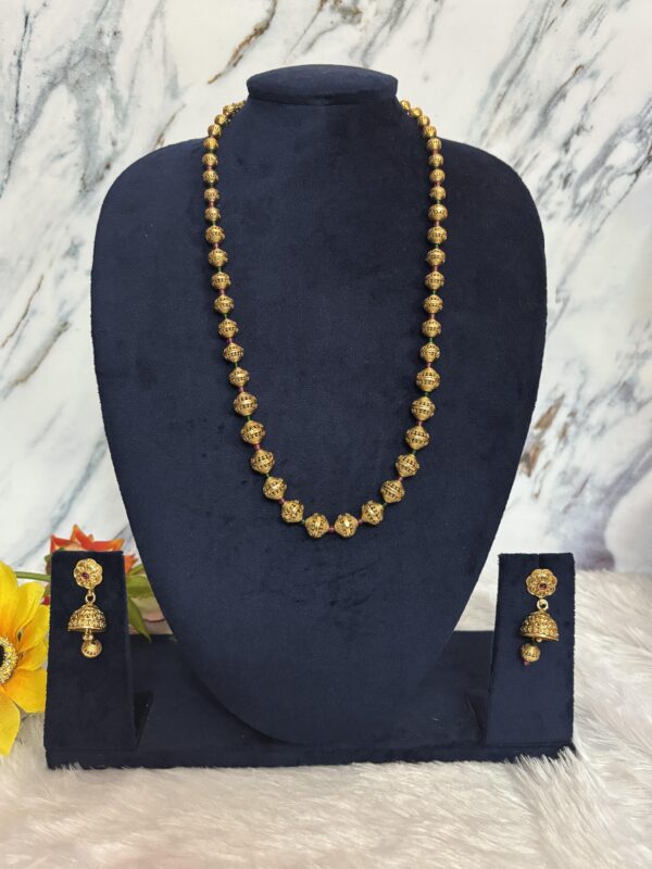 Classic Gold Beaded Haram Set