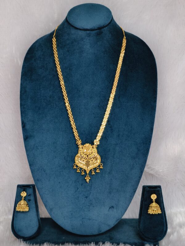 Padma Lakshmi Bridal Necklace Set - 2gm Gold