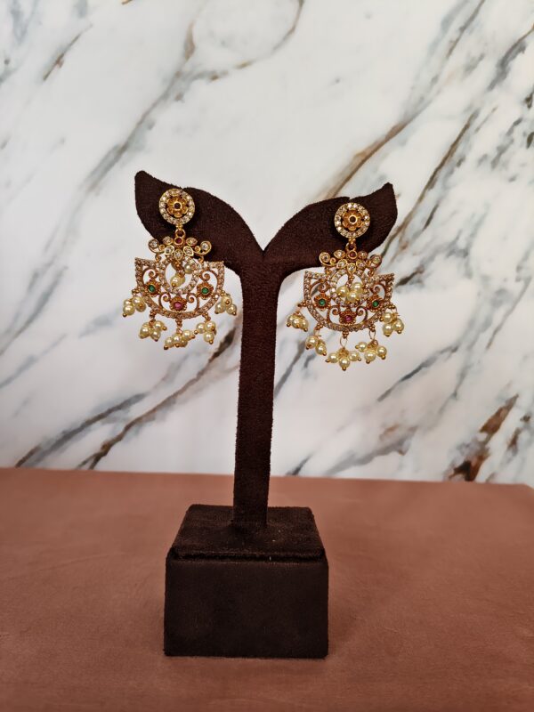 Royal Pearl Crescent Jhumkas