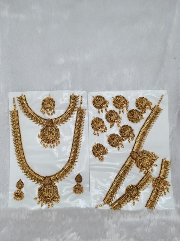 Antique Lakshmi Temple Bridal Jewellery Set