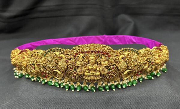 Royal Lakshmi Peacock Emerald Vaddanam
